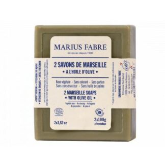 2 SAVONS DE MARSEILLE A L'HUILE D'OLIVE 100 G