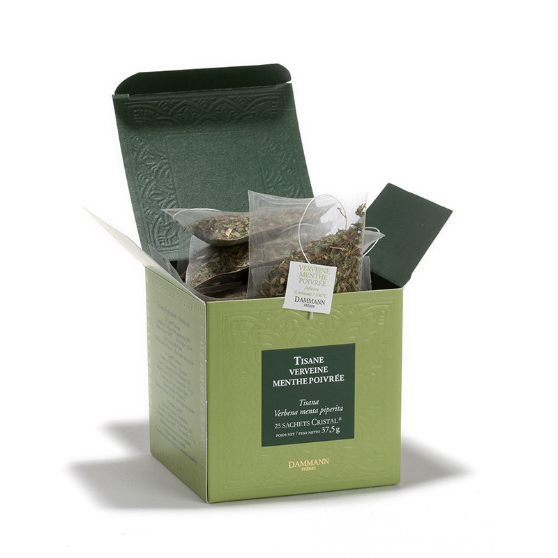 VERVEINE MENTHE POIVREE 25 SACHETS CRISTAL